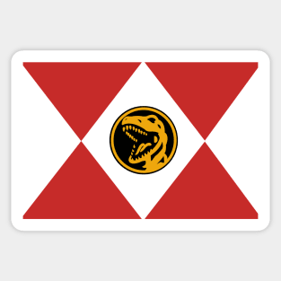 Red Ranger Icon Retro Sticker